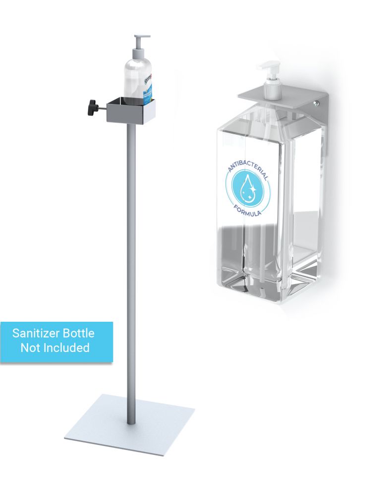 Testrite Visual Hand Sanitizer Manual Pump Dispenser Stands & Mounts